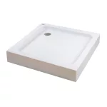 Almagro | 80x80x13,5 cm kwadratowy, brodzik akrylowy z syfonem