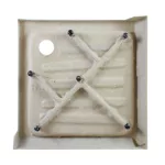 Almagro | 80x80x13,5 cm kwadratowy, brodzik akrylowy z syfonem