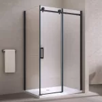 Milano | Duo Black kabina prysznicowa 100x100, 195cm, 8mm, NANO