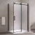 Milano | Duo Black kabina prysznicowa 100x100, 195cm, 8mm, NANO