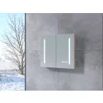 Sevilla | Sonoma szafka z lustrem, dwudrzwiowa, z oświetleniem LED 60 cm