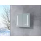 Sevilla | White szafka z lustrem, dwudrzwiowa, z oświetleniem LED 60 cm