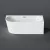 CORNER | wanna półwolnostojąca, narożna, prawa, biała, 160x75x58 cm
