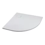 Cagliari | White 80x80x2,6 cm półokrągły, brodzik SMC z syfonem
