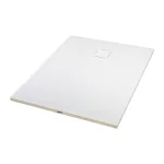 Cagliari | White 80x100x2,6 cm prostokątny, brodzik SMC z syfonem
