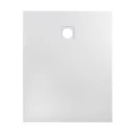 Cagliari | White 80x100x2,6 cm prostokątny, brodzik SMC z syfonem