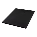 Cagliari | Black 80x120x2,6 cm prostokątny, brodzik SMC z syfonem