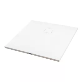 Cagliari | White 80x80x2,6 cm kwadratowy, brodzik SMC z syfonem