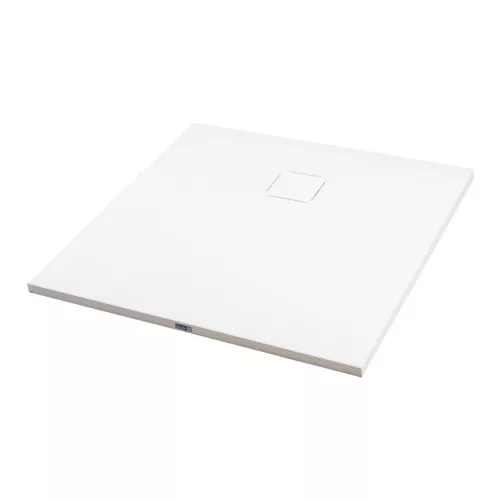 Cagliari | White 80x80x2,6 cm kwadratowy, brodzik SMC z syfonem