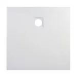 Cagliari | White 80x80x2,6 cm kwadratowy, brodzik SMC z syfonem