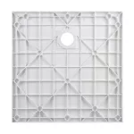 Cagliari | White 80x80x2,6 cm kwadratowy, brodzik SMC z syfonem