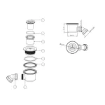 Cagliari | Black 90x120x2,6 cm prostokątny, brodzik SMC z syfonem