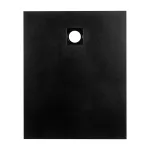 Cagliari | Black 90x120x2,6 cm prostokątny, brodzik SMC z syfonem