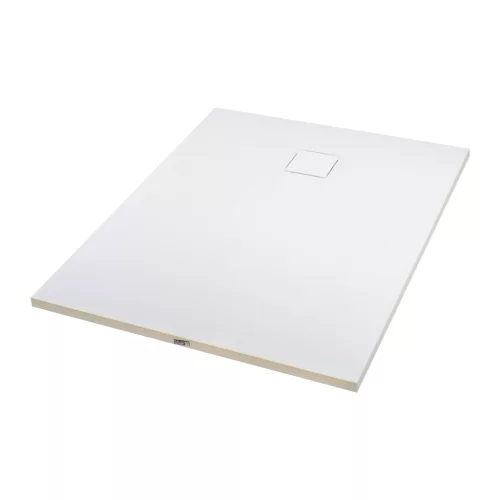 Cagliari | White 90x120x2,6 cm prostokątny, brodzik SMC z syfonem