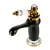 Izmir | Black & Gold bateria umywalkowa retro