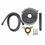 Korfu | Gun Grey bateria wannowa wolnostojąca