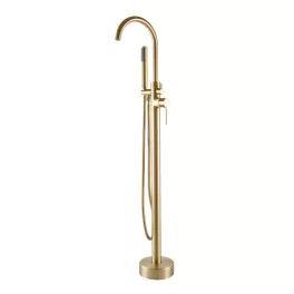 Korfu | Rose Gold bateria wannowa wolnostojąca