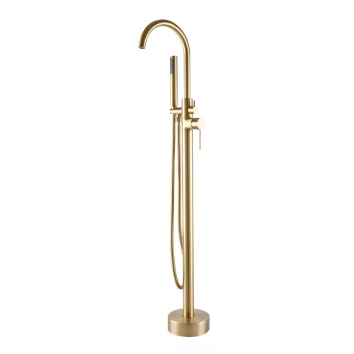 Korfu | Rose Gold bateria wannowa wolnostojąca