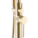 Korfu | Rose Gold bateria wannowa wolnostojąca
