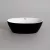 OVAL | wanna wolnostojąca, czarno-biała, 170x80x58 cm