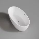 OVAL | wanna wolnostojąca, biała, 170x80x58 cm