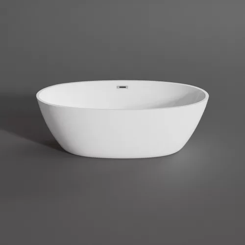 OVAL | wanna wolnostojąca, biała, 180x80x58 cm