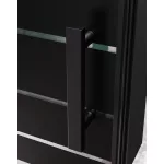 Madeira | Black Pattern 80 drzwi prysznicowe uchylne, 190cm, 6mm, NANO