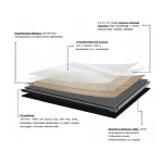 W-STEP | panele winylowe SPC, dąb szary, 1220x183x5 mm