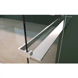 Rochelle | Chrome półka prysznicowa i wieszak na ręczniki do ścianki prysznicowej, 140 cm