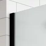 Walk-in | Black ścianka prysznicowa, szkło matowe 60, 200cm, 8mm, NANO