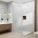 Walk-in | Chrome ścianka prysznicowa, szkło matowe 110, 200cm, 8mm, NANO