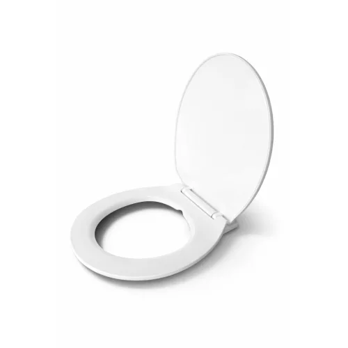 SOFTY deska WC wolnoopadająca, biała, z tworzywa sztucznego, z systemem soft-close