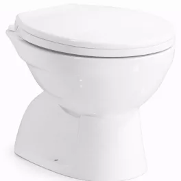 EUROPA | miska WC stojąca lejowa, ceramiczna, biała, odpływ pionowy