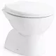 EUROPA | miska WC stojąca lejowa, ceramiczna, biała, odpływ pionowy
