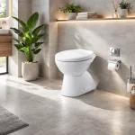 EUROPA | miska WC stojąca lejowa, ceramiczna, biała, odpływ pionowy