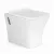 OSLO | miska WC wisząca lejowa z deską slim, ceramiczna, biała