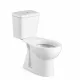 OSLO | WC kompakt lejowy ze spłuczką, odpływ pionowy, ceramiczny, biały