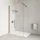 Walk-in | Rose Gold ścianka prysznicowa 120, 200cm, 8mm, NANO