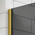 Walk-in | Gold ścianka prysznicowa, szkło dymione 80, 200cm, 8mm, NANO