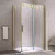 Milano | Duo Gold kabina prysznicowa 80x120, 195cm, 8mm, NANO