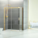 Milano | Duo Gold kabina prysznicowa 80x120, 195cm, 8mm, NANO
