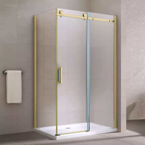 Milano | Duo Gold kabina prysznicowa 90x120, 195cm, 8mm, NANO