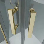 Murcia | Gold kabina prysznicowa półokrągła 90x90, 190cm, 6mm, NANO