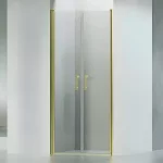 Westy | Gold 120 drzwi prysznicowe uchylne dwuskrzydłowe, 195cm, 6mm, NANO