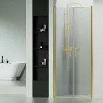 Westy | Gold 120 drzwi prysznicowe uchylne dwuskrzydłowe, 195cm, 6mm, NANO