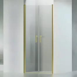 Westy | Gold 80 drzwi prysznicowe uchylne dwuskrzydłowe, 195cm, 6mm, NANO