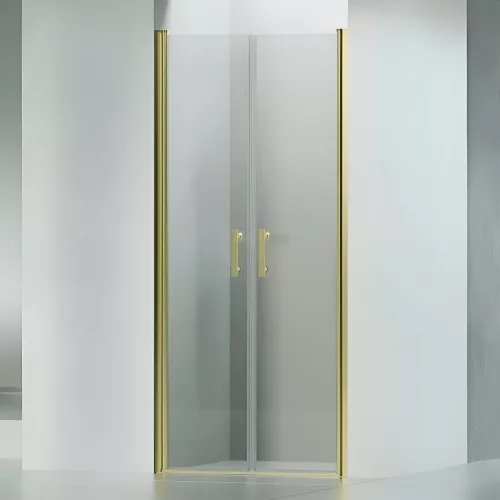 Westy | Gold 80 drzwi prysznicowe uchylne dwuskrzydłowe, 195cm, 6mm, NANO