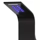 Verona | Black panel prysznicowy termostatyczny, stal nierdzewna, LED