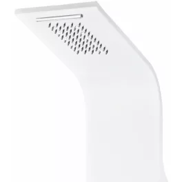 Verona | White panel prysznicowy termostatyczny, stal nierdzewna, LED
