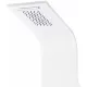 Verona | White panel prysznicowy termostatyczny, stal nierdzewna, LED
